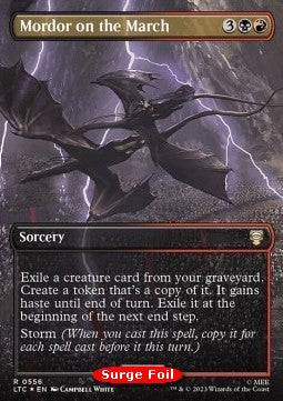 Mordor on the March (V.2) LTRH-556 Rare Near Mint Englisch Foil