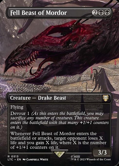 Fell Beast of Mordor (V.1) LTRH-513 Rare Excellent Englisch