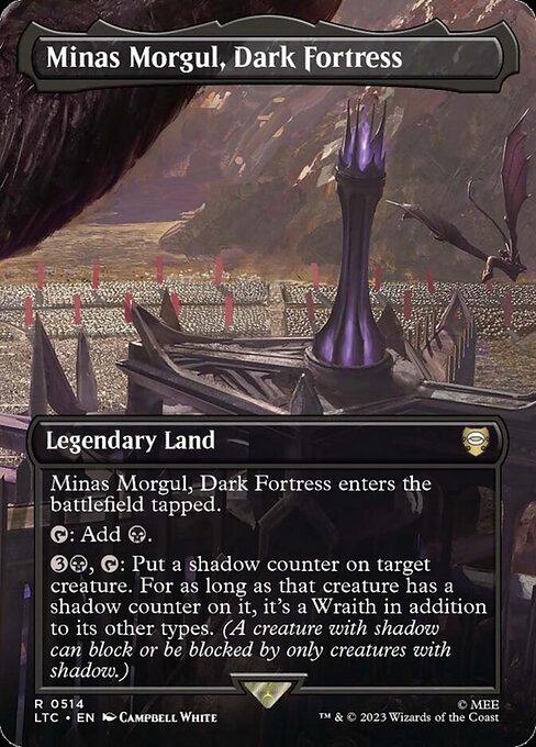 Minas Morgul, Dark Fortress LTRH-514 Rare Excellent Englisch Foil