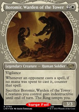 Boromir, Warden of the Tower LTRH-794 Rare Near Mint Englisch Foil