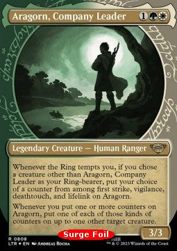 Aragorn, Anführer der Gefährten (V.3) LTRH-808 Rare Excellent Englisch Foil