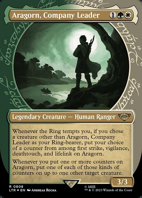 Aragorn, Anführer der Gefährten (V.3) LTRH-808 Rare Excellent Englisch Foil
