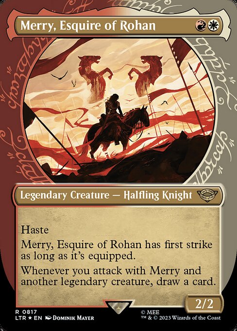Merry, Schildknappe Rohans (V.3) LTRH-817 Rare Excellent Englisch Foil