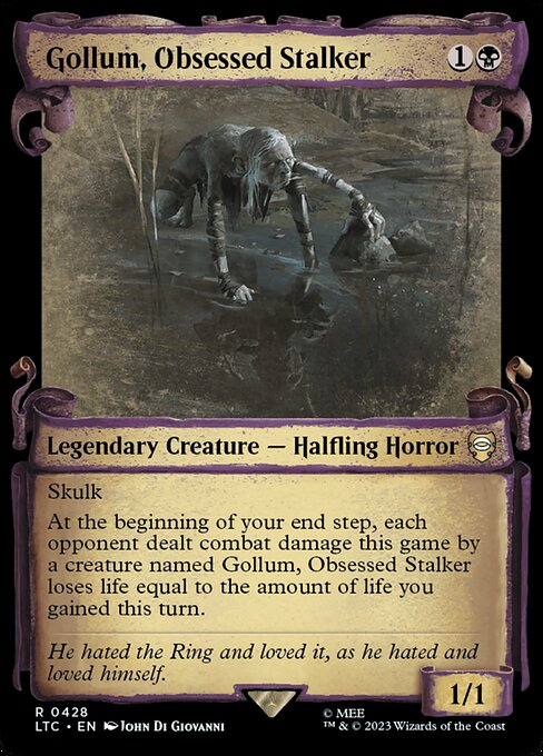 Gollum, getriebener Pirscher (V.2) LTRH-428 Rare Near Mint Englisch Foil