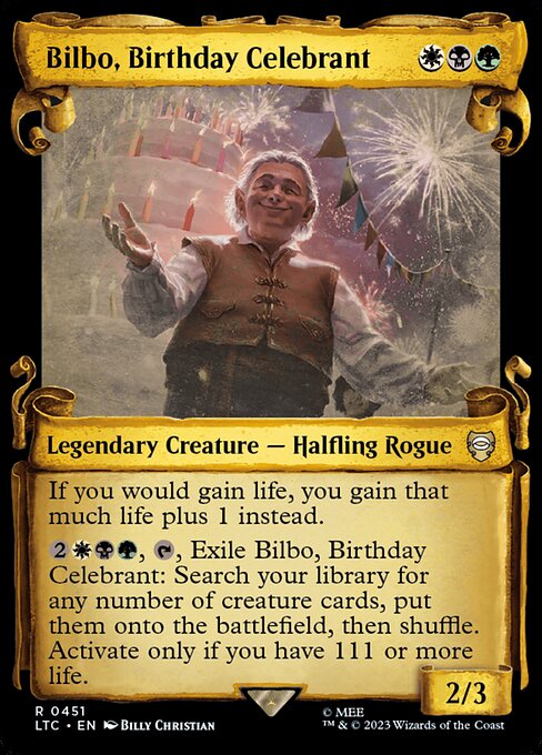 Bilbo, Birthday Celebrant LTRH-451 Rare Near Mint Englisch Foil