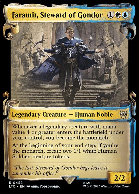 Faramir, Truchsess von Gondor (V.2) LTRH-458 Rare Near Mint Englisch Foil