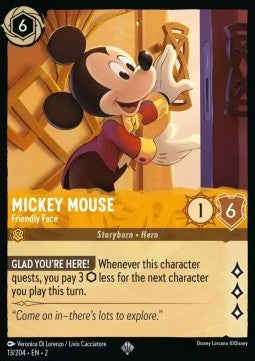 Mickey Maus - Freundliches Gesicht 2ROF-13 Super Rare Near Mint Deutsch