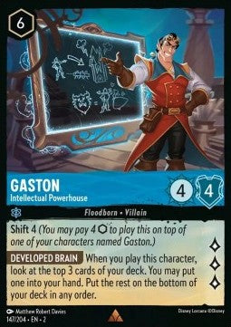 Gaston - Intellectual Powerhouse 2ROF-147 Rare Near Mint Englisch Foil