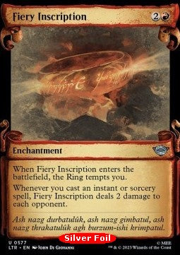 Feurige Inschrift (V.2) LTRH-577 Uncommon Excellent Englisch Foil