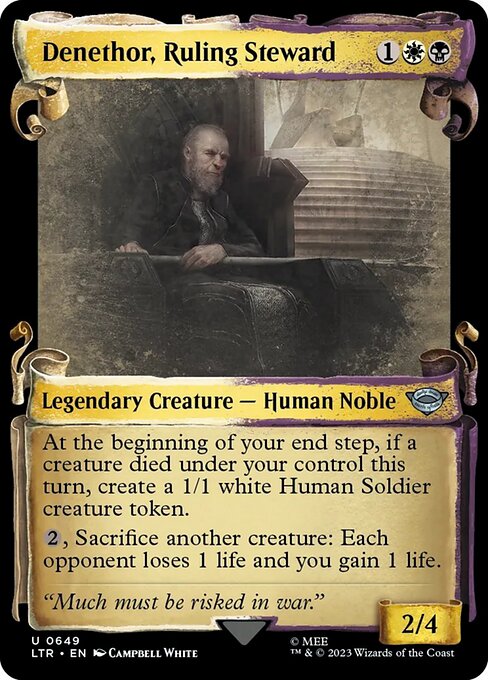 Denethor, Herrschender Truchsess (V.2) LTRH-649 Uncommon Excellent Englisch Foil
