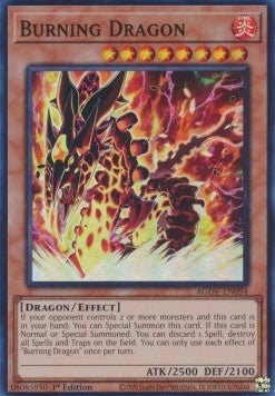 Brennender Drache AGOV-094 Super Rare Excellent Deutsch 1. Auflage