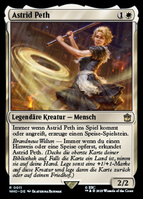 Astrid Peth WHO-11 Rare Near Mint Deutsch