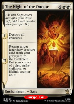 Die Nacht des Doctors XWHO-629 Rare Excellent Englisch Foil