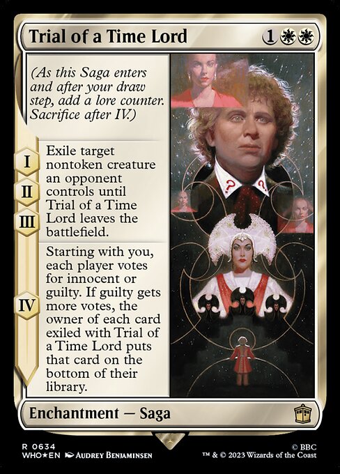 Trial of a Time Lord XWHO-634 Rare Near Mint Englisch Foil