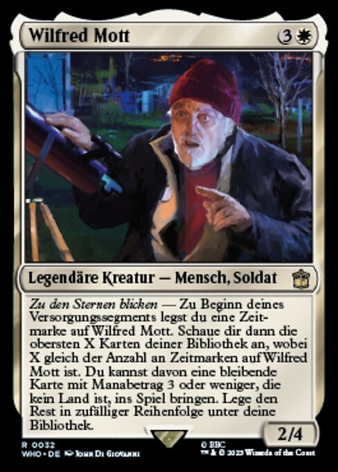 Wilfred Mott WHO-32 Rare Near Mint Deutsch