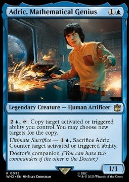 Adric, Mathe-Genie WHO-33 Rare Near Mint Englisch Foil