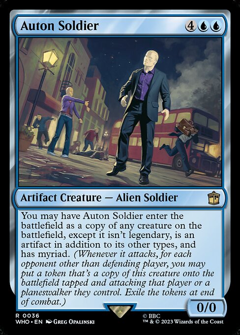 Auton-Soldat WHO-36 Rare Near Mint Englisch Foil