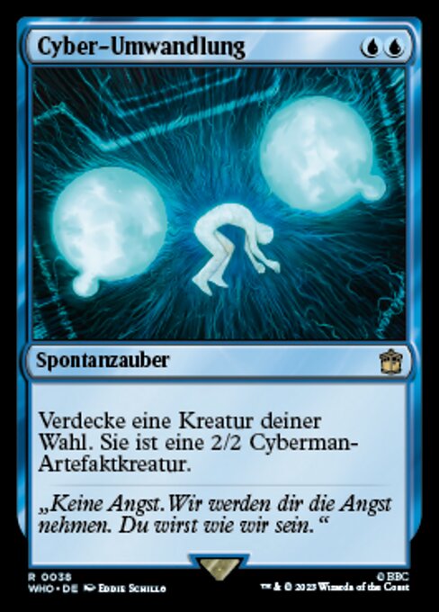 Cyber-Umwandlung WHO-38 Rare Near Mint Deutsch