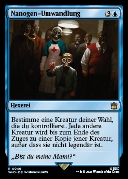 Nanogen-Umwandlung WHO-49 Rare Near Mint Deutsch