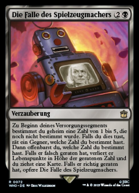 Die Falle des Spielzeugmachers WHO-72 Rare Near Mint Deutsch