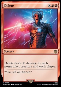 Delete WHO-81 Rare Near Mint Deutsch