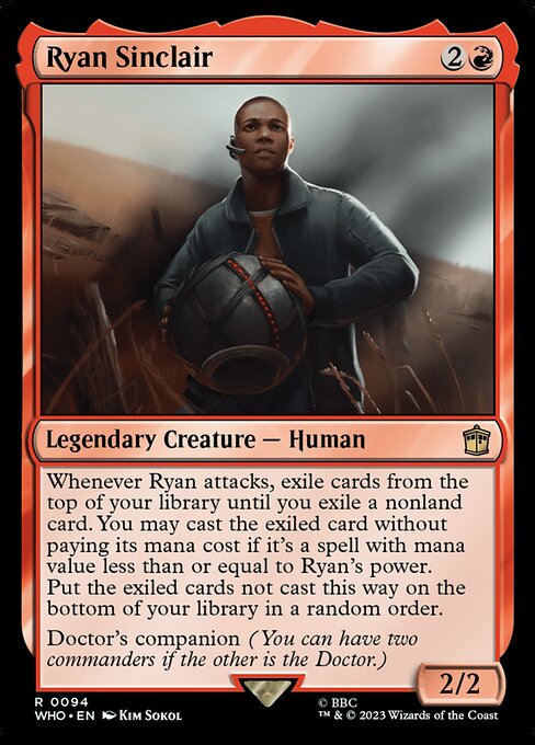 Ryan Sinclair WHO-94 Rare Excellent Englisch Foil