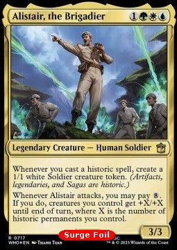 Alistair, the Brigadier XWHO-717 Rare Excellent Englisch Foil