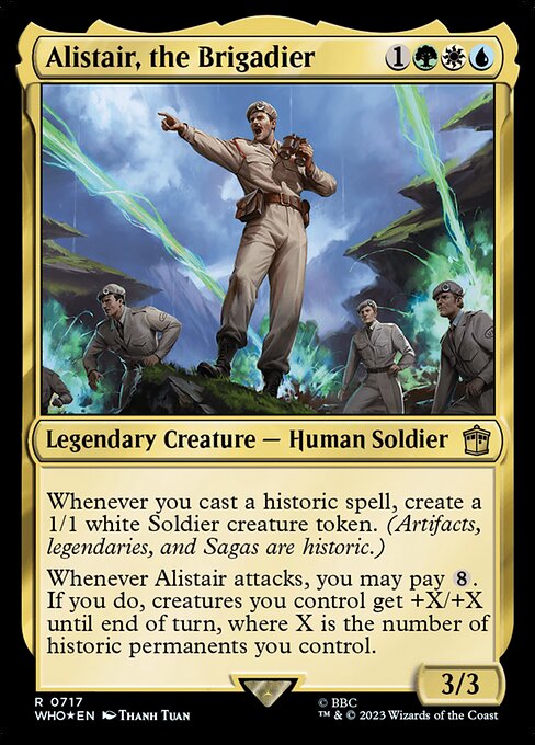 Alistair, the Brigadier XWHO-717 Rare Excellent Englisch Foil