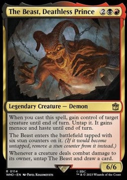 The Beast, Deathless Prince WHO-114 Rare Near Mint Englisch Foil