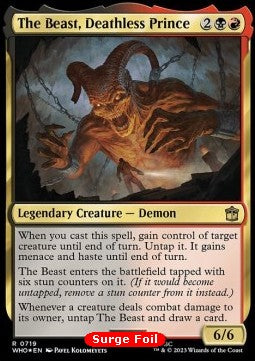Die Bestie, todloser Prinz (V.2) XWHO-719 Rare Excellent Englisch Foil
