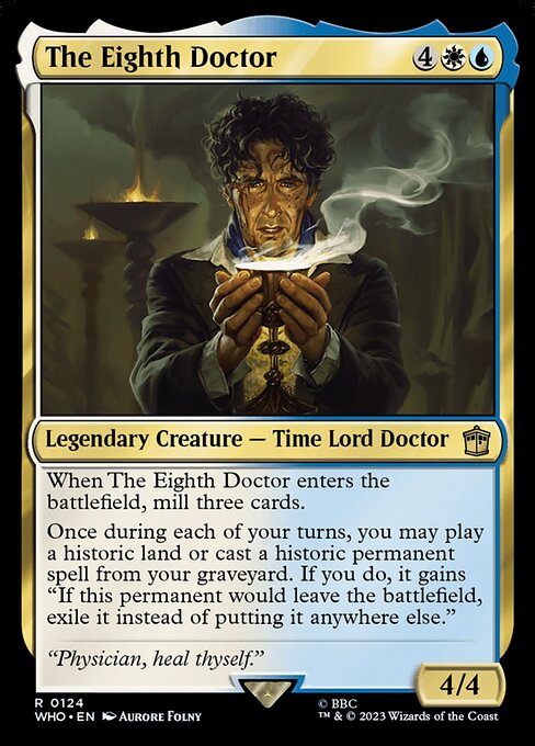 Der Achte Doctor WHO-124 Rare Near Mint Englisch Foil