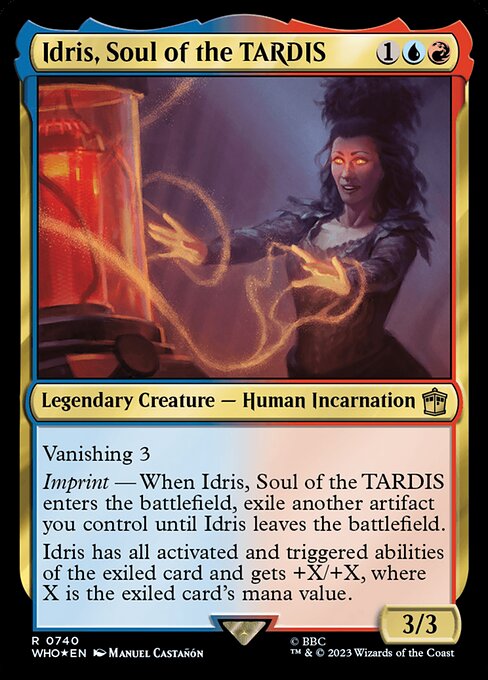 Idris, Seele der TARDIS (V.2) XWHO-740 Rare Excellent Englisch Foil