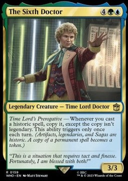 The Sixth Doctor WHO-159 Rare Near Mint Englisch Foil