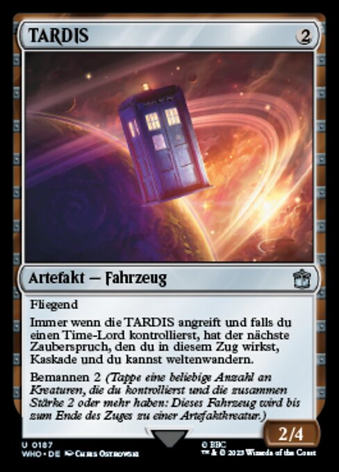 TARDIS WHO-187 Uncommon Near Mint Deutsch