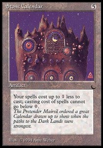 Stone Calendar DRK- Rare Light Played Englisch