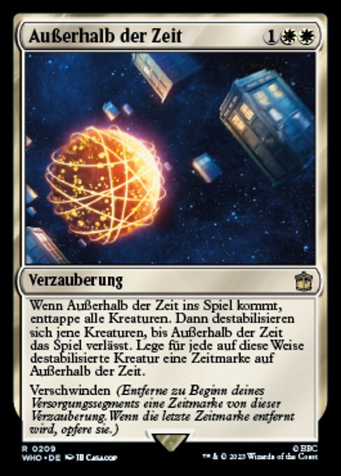 Außerhalb der Zeit WHO-209 Rare Near Mint Deutsch