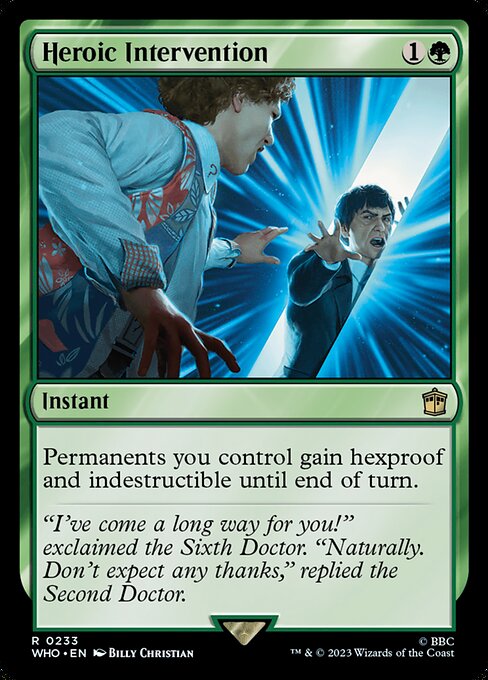 Heroische Intervention WHO-233 Rare Excellent Englisch Foil