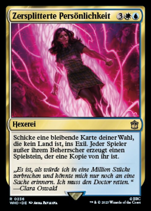 Zersplitterte Persönlichkeit WHO-236 Rare Excellent Deutsch