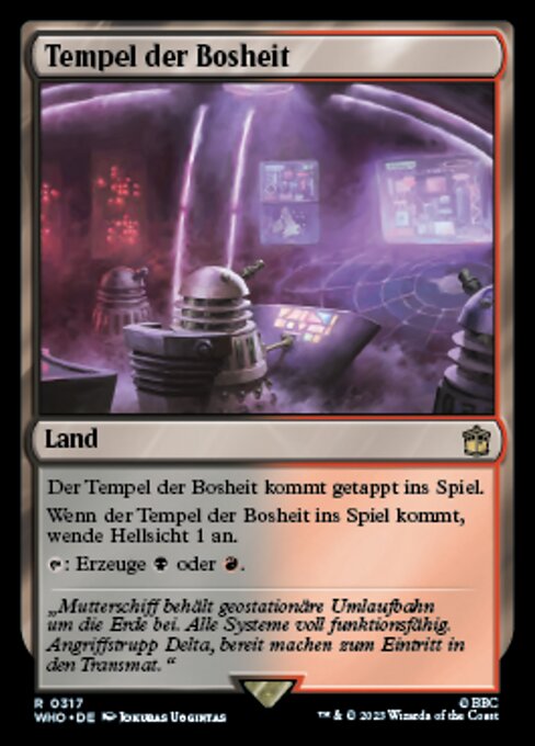 Tempel der Bosheit WHO-317 Rare Near Mint Deutsch