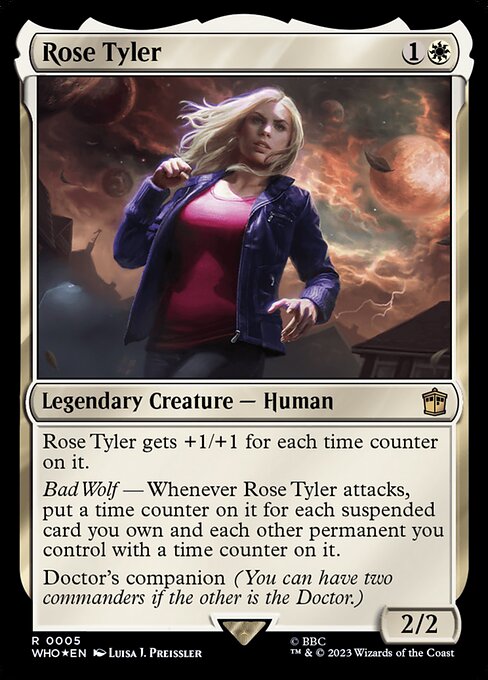 Rose Tyler WHO-5 Rare Near Mint Englisch Foil