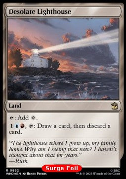Trostloser Leuchtturm (V.1) XWHO-862 Rare Excellent Englisch Foil