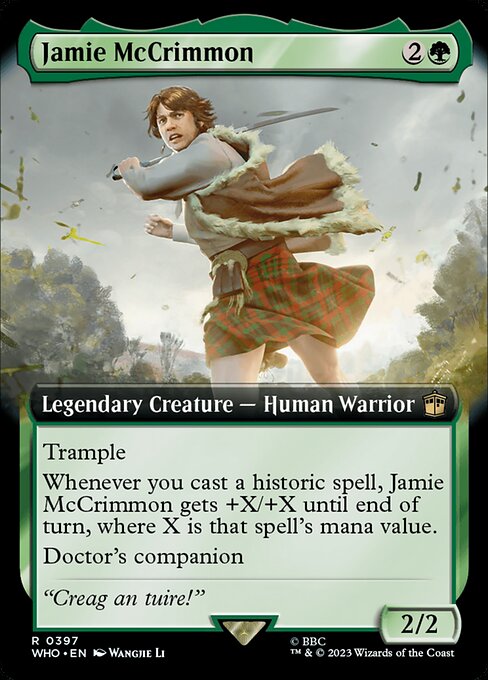 Jamie McCrimmon XWHO-397 Rare Near Mint Englisch