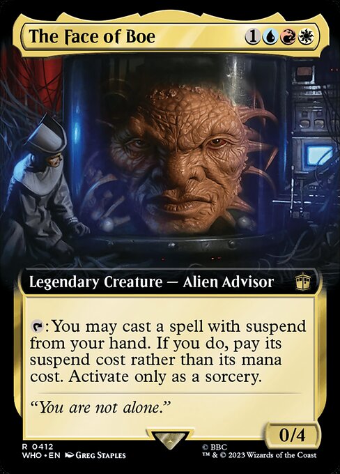 The Face of Boe XWHO-412 Rare Near Mint Englisch