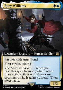 Rory Williams (V.1) XWHO-437 Rare Excellent Englisch Foil
