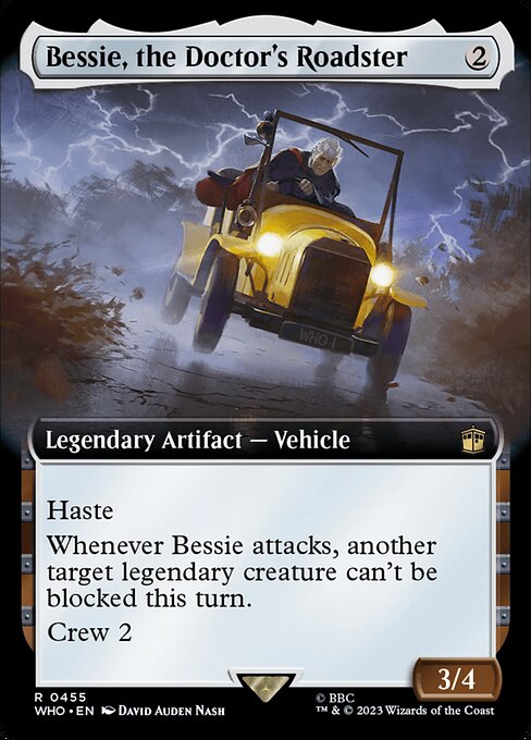 Bessie, the Doctor's Roadster XWHO-455 Rare Near Mint Englisch Foil