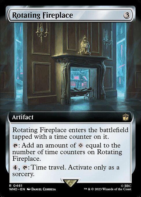 Rotating Fireplace XWHO-461 Rare Excellent Englisch