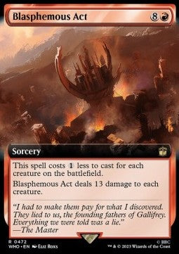 Blasphemous Act XWHO-472 Rare Near Mint Englisch Foil