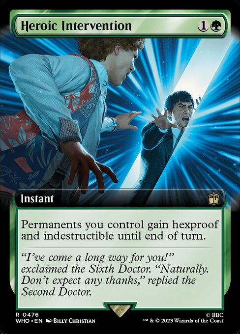 Heroische Intervention (V.1) XWHO-476 Rare Near Mint Englisch Foil