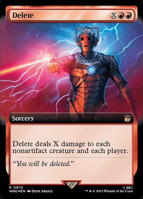 Delete XWHO-972 Rare Excellent Englisch Foil