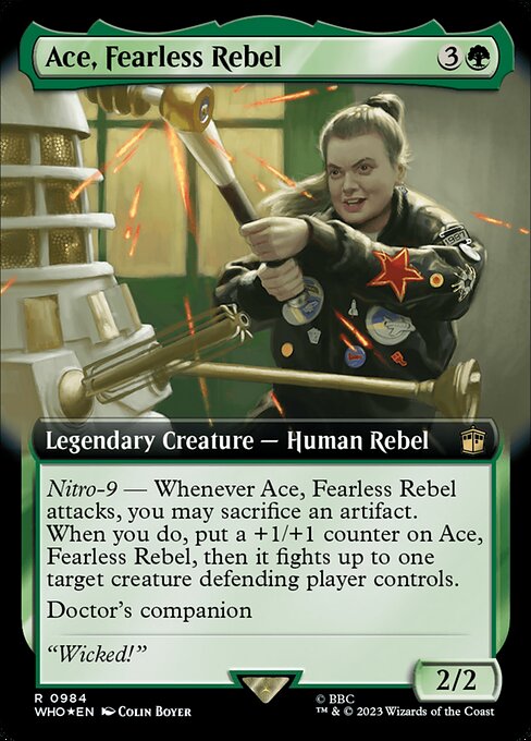 Ace, furchtlose Rebellin (V.3) XWHO-984 Rare Near Mint Englisch Foil